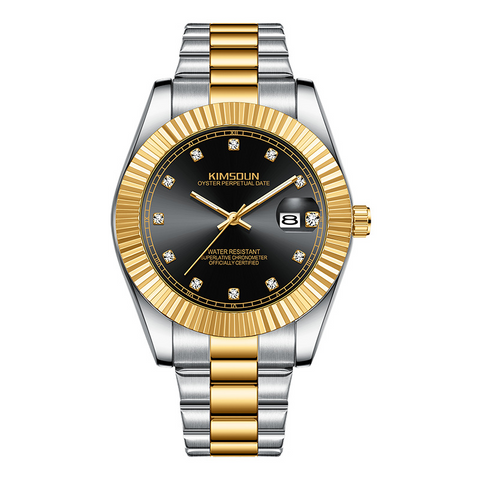 Carlophis K-1839 Estate Skeleton Dress Watch - Unisex & Fluted Bezel