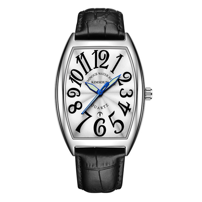 Carlophis K-816D Cypher Men's Ana-Digi Tonneau Watch - Hybrid Display