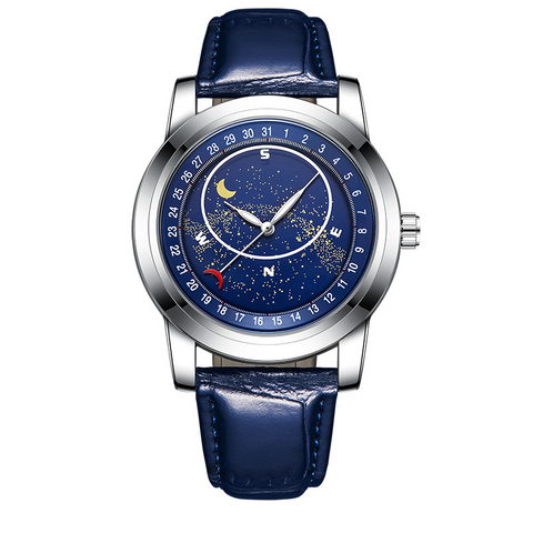 Carlophis K-1827B Vortex Rotating Star Dial Watch - Unisex & Celestial