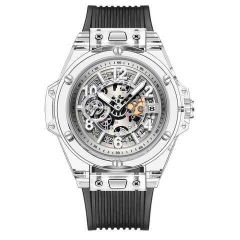 Carlophis Link Transparent Couples' Watch - His & Hers Ana-Digi Style