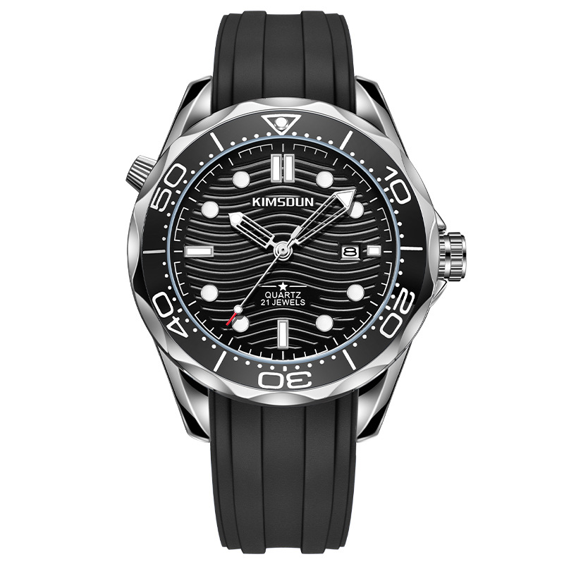 Carlophis K-1808B Jetty Classic Diver-Style Watch - Unisex & Quartz