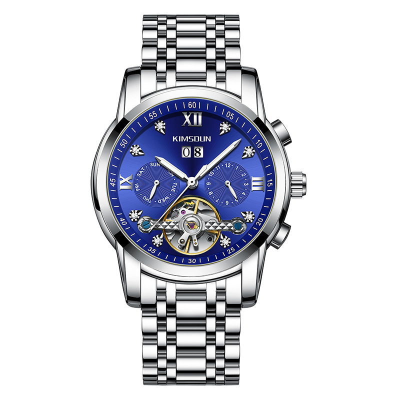 Carlophis Celestial Automatic Open-Heart Watch - Unisex & Calendar Dial