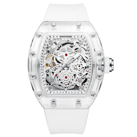 Carlophis K-2015A Automatic Men's Tonneau Watch - Luminous & Dual Display