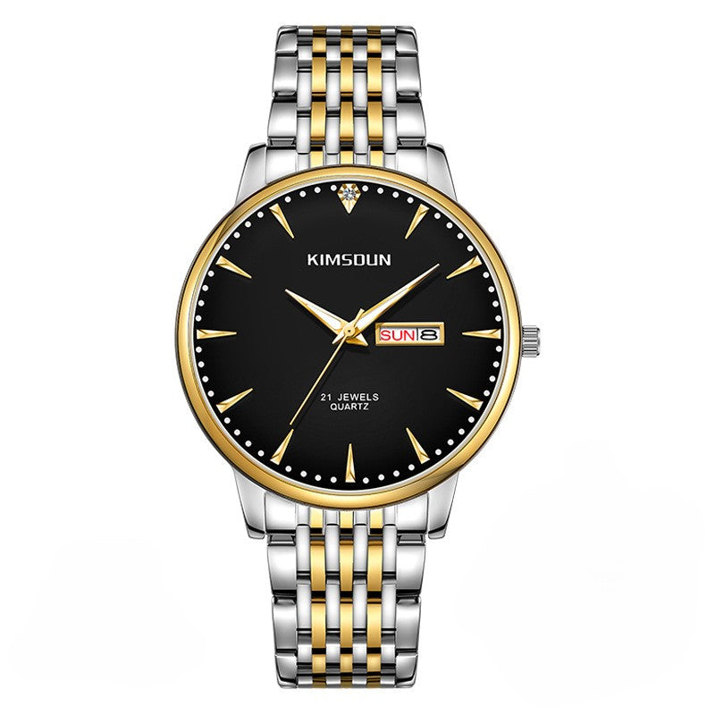 Carlophis K-1802B Aspect Ultra-Thin Watch - Unisex & See-Through Case