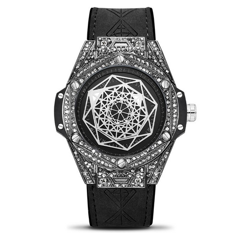 Carlophis K-109A Stature Automatic Crystal Bezel Watch - Men's & Mechanical