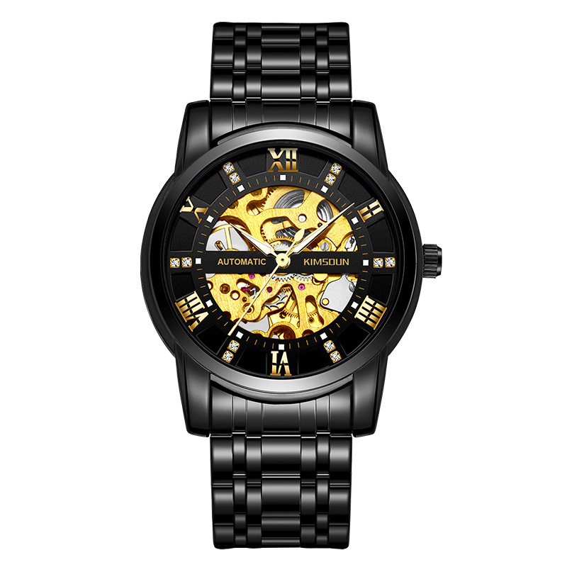 Carlophis K-1973A Navigator Automatic Watch - Unisex & 5-Link Bracelet