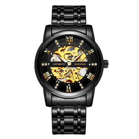 Carlophis K-1973A Navigator Automatic Watch - Unisex & 5-Link Bracelet