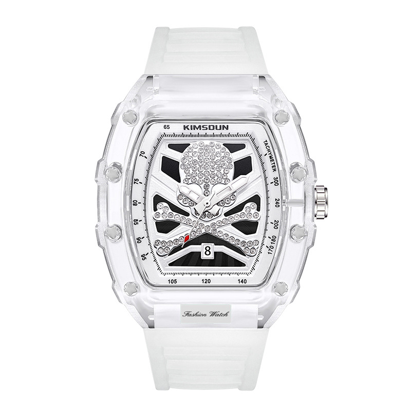 Carlophis K-2106B Lucid Transparent Watch - Unisex & Colorful Jelly Style