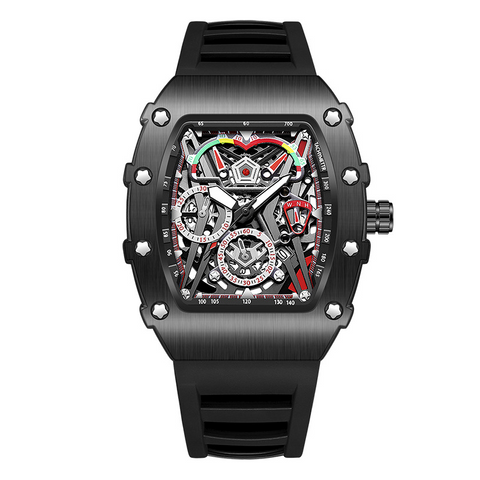 Carlophis K-2102B Velocity Men's Tonneau Watch - Sport & Vibrant Colors