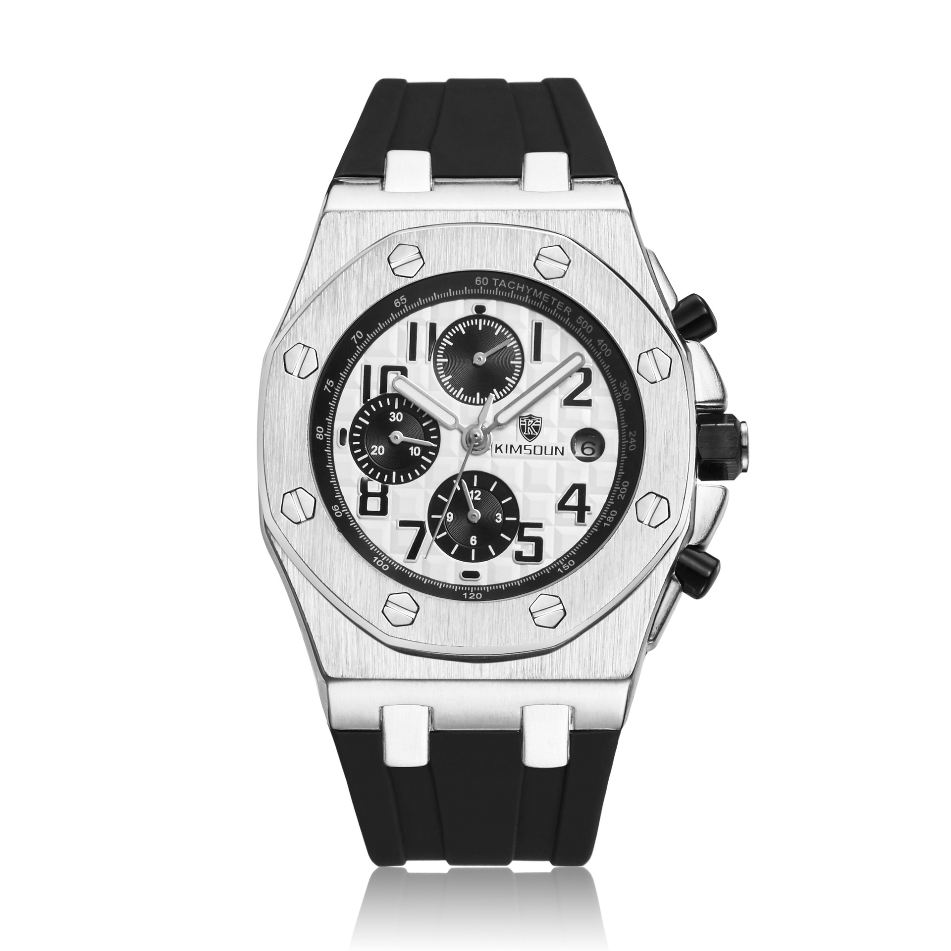 Carlophis K-1222A Signal Men's Automatic Watch - See-Through & Modern Style