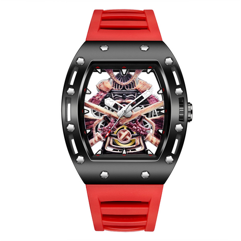 Carlophis Maverick Men's Sport Watch - See-Through & Screw-Down Crown