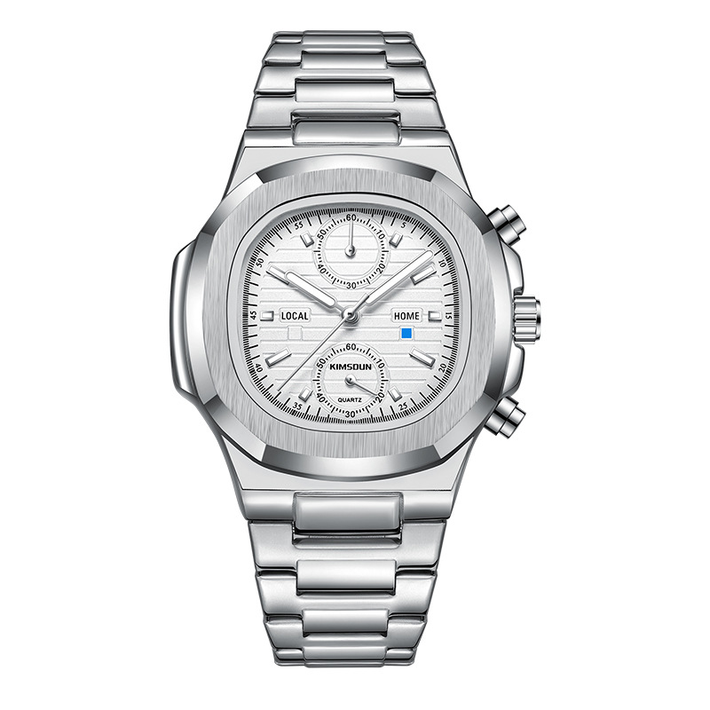 Carlophis K-918B Odyssey Chronograph Watch - Unisex & Porthole-Style