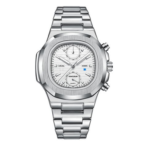 Carlophis K-918B Odyssey Chronograph Watch - Unisex & Porthole-Style