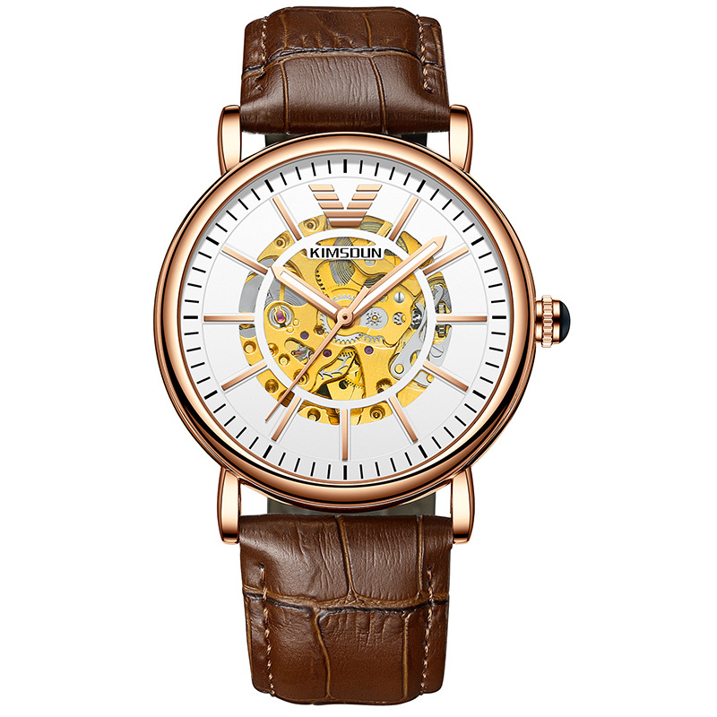 Carlophis K-2025A Architect Automatic Skeleton Watch - Men's & Mechanical