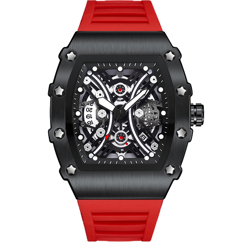 Carlophis K-2018B Stance Men's Tonneau Watch - Artistic & No-Logo Dial