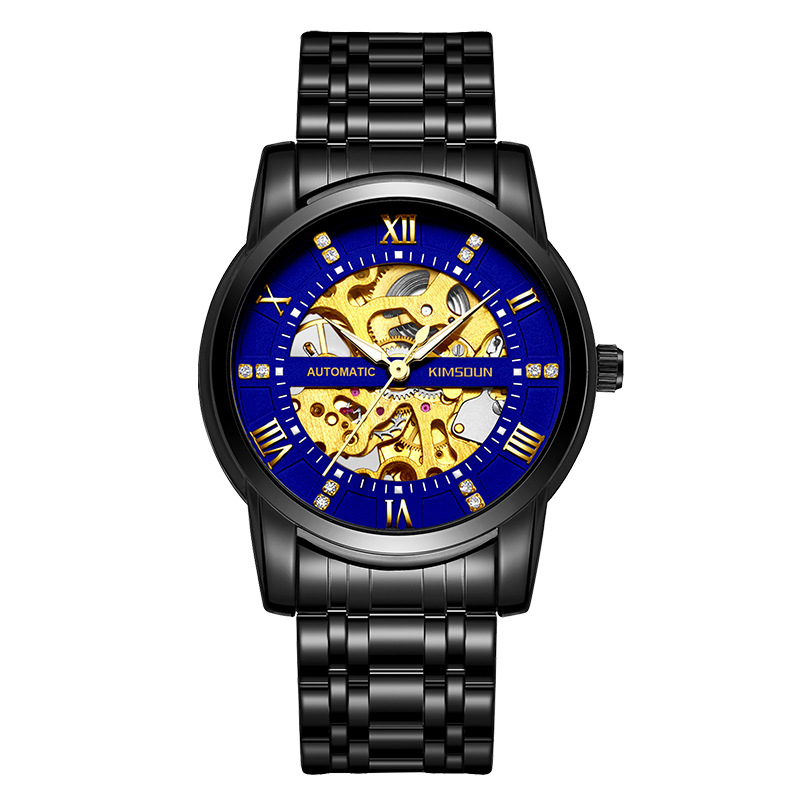 Carlophis K-1973A Navigator Automatic Watch - Unisex & 5-Link Bracelet