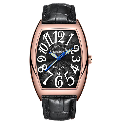 Carlophis K-816D Cypher Men's Ana-Digi Tonneau Watch - Hybrid Display