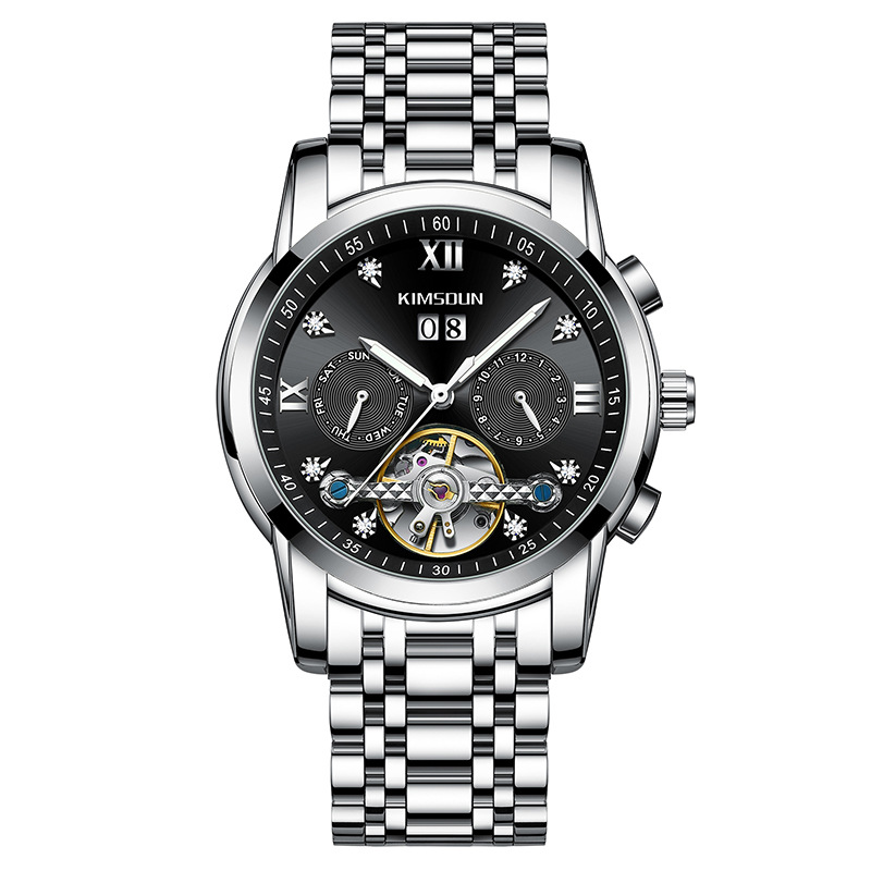 Carlophis Celestial Automatic Open-Heart Watch - Unisex & Calendar Dial