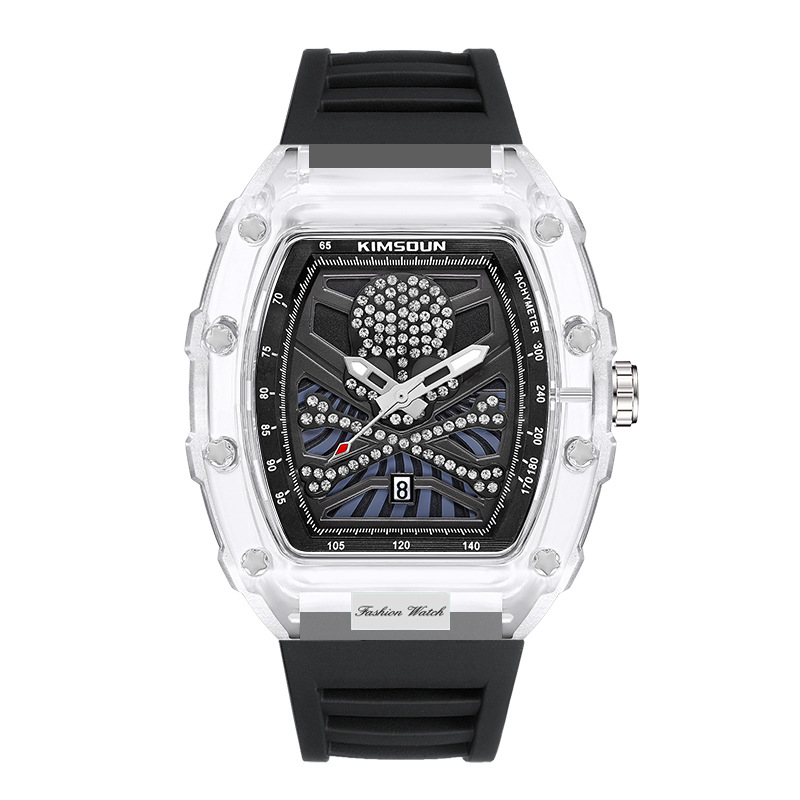 Carlophis K-2106B Lucid Transparent Watch - Unisex & Colorful Jelly Style