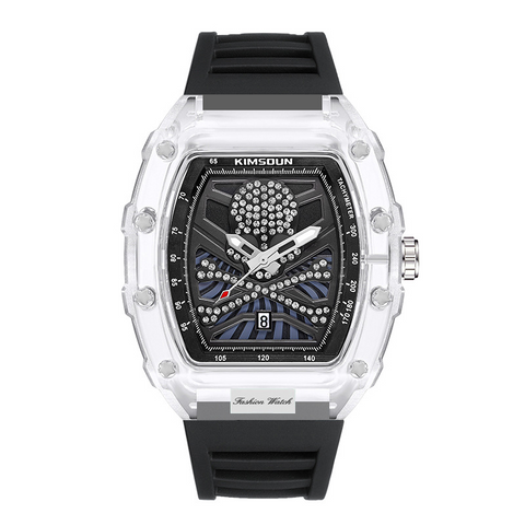Carlophis K-2106B Lucid Transparent Watch - Unisex & Colorful Jelly Style
