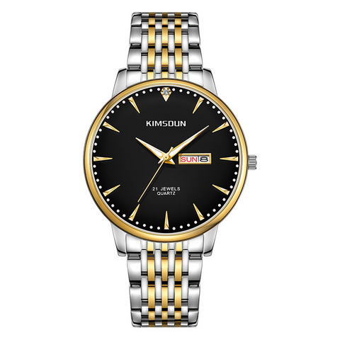 Carlophis K-1802B Keystone Ultra-Thin Dress Watch - Small Seconds
