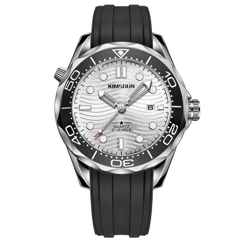 Carlophis K-1808B Jetty Classic Diver-Style Watch - Unisex & Quartz