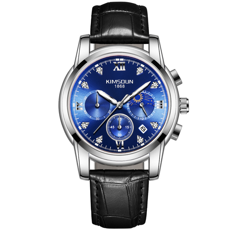 Carlophis K-1801B Caliber Ultra-Thin Chronograph Watch - Unisex