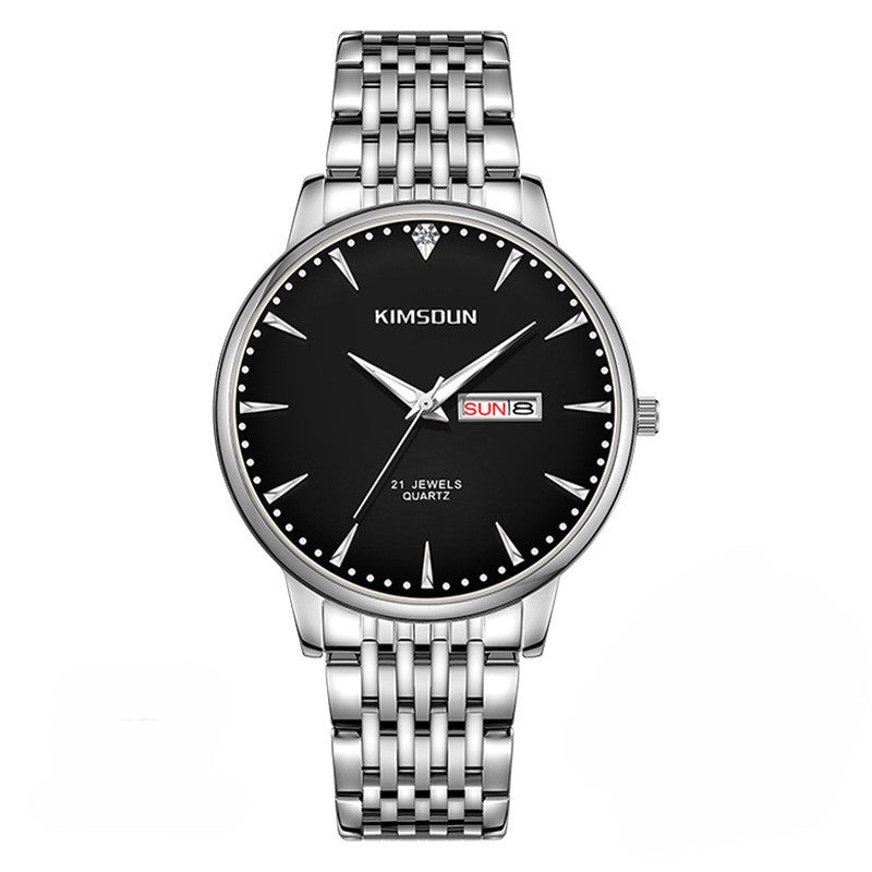 Carlophis K-1802B Aspect Ultra-Thin Watch - Unisex & See-Through Case