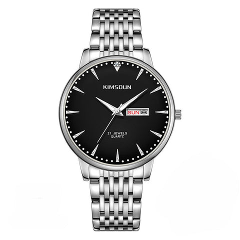 Carlophis K-1802B Aspect Ultra-Thin Watch - Unisex & See-Through Case