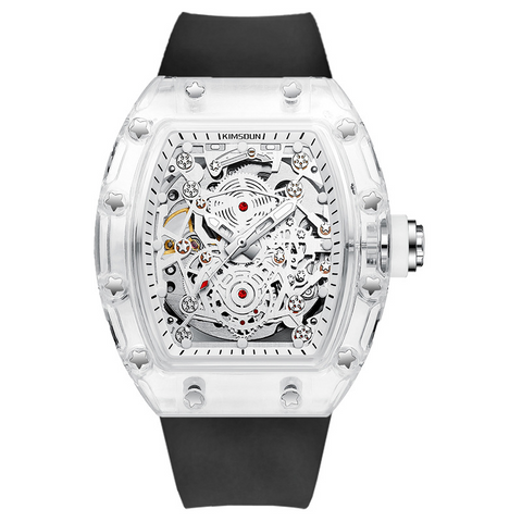 Carlophis K-2015A Automatic Men's Tonneau Watch - Luminous & Dual Display