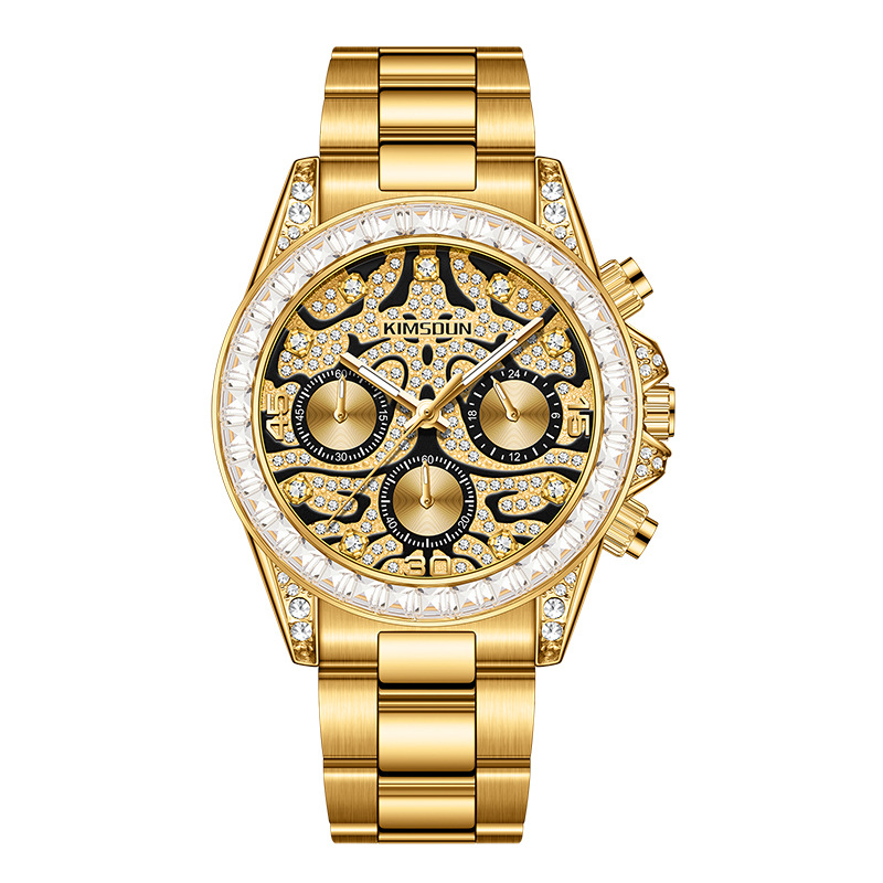 Carlophis K-1834B Alpha 3D Tiger Watch - Unisex & Crystal Bezel