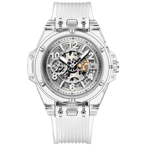 Carlophis Link Transparent Couples' Watch - His & Hers Ana-Digi Style