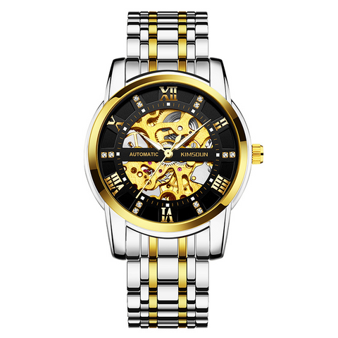 Carlophis K-1973A Navigator Automatic Watch - Unisex & 5-Link Bracelet