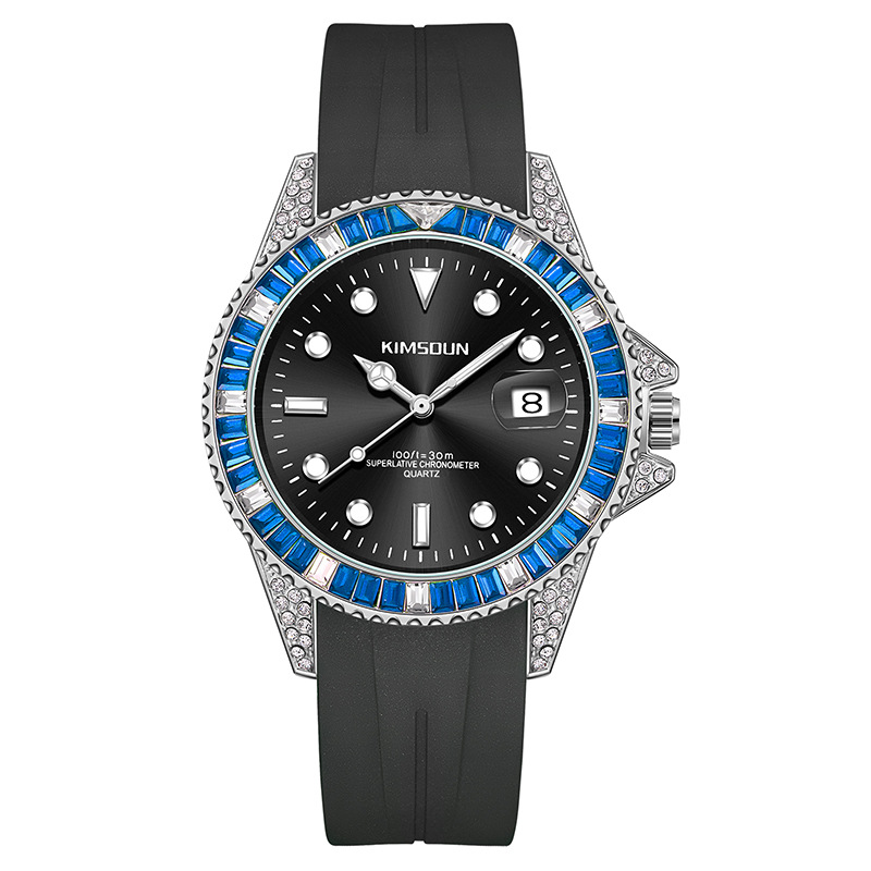 Carlophis K-1268B Marina Crystal Bezel Diver-Style Watch - Unisex