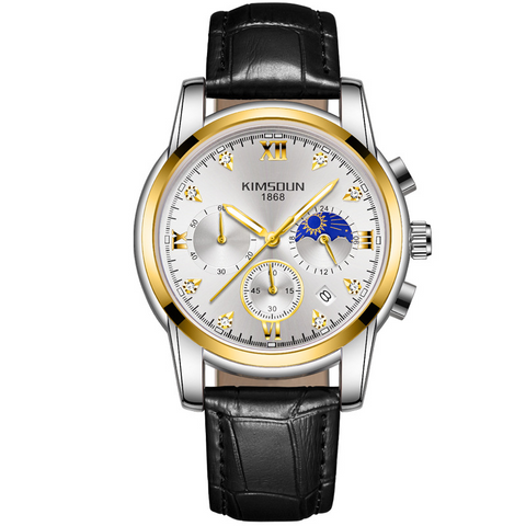 Carlophis K-1801B Caliber Ultra-Thin Chronograph Watch - Unisex