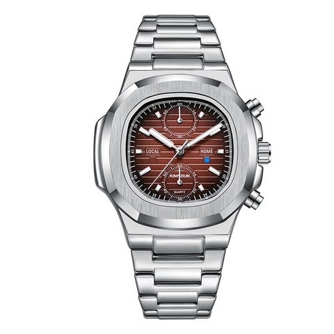Carlophis K-918B Odyssey Chronograph Watch - Unisex & Porthole-Style
