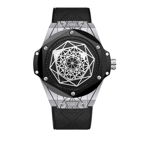 Carlophis K-720D Men's Hexagon Quartz Watch - Classic & Modern Style