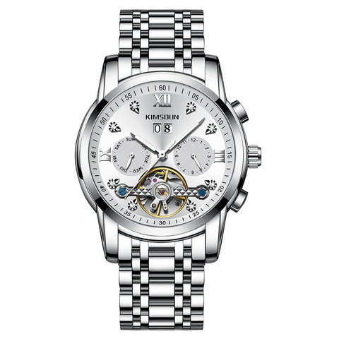 Carlophis Celestial Automatic Open-Heart Watch - Unisex & Calendar Dial