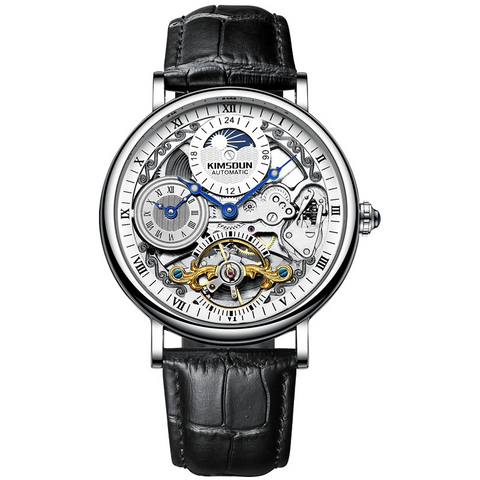 Carlophis K-2028A Meridian Automatic Dual-Time GMT Watch - Unisex
