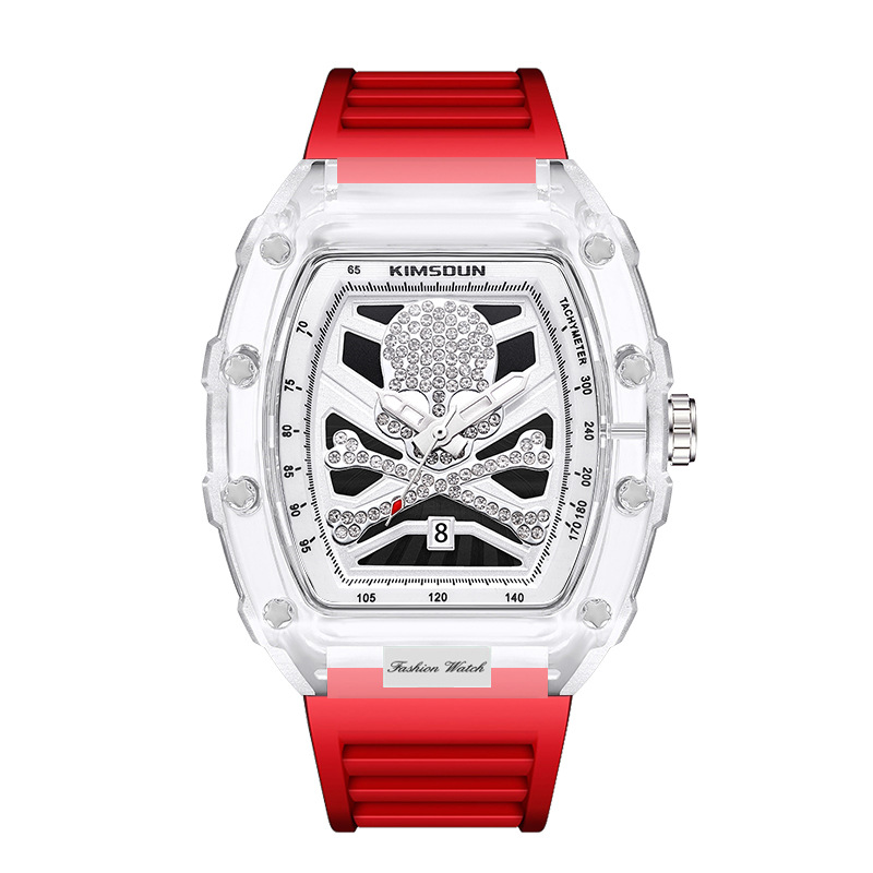 Carlophis K-2106B Lucid Transparent Watch - Unisex & Colorful Jelly Style