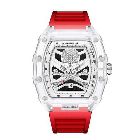 Carlophis K-2106B Lucid Transparent Watch - Unisex & Colorful Jelly Style