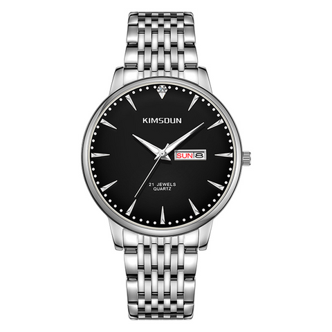 Carlophis K-1802B Keystone Ultra-Thin Dress Watch - Small Seconds