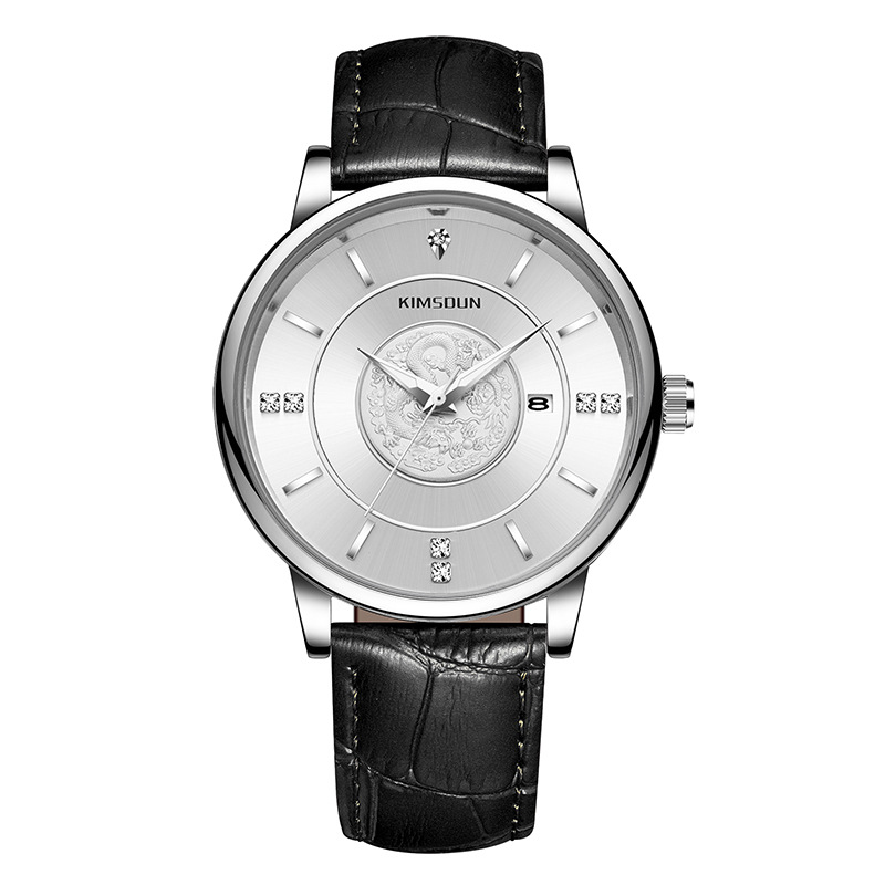 Carlophis K-1820B Dynasty Dragon Watch - Unisex & 3D Engraved Dial