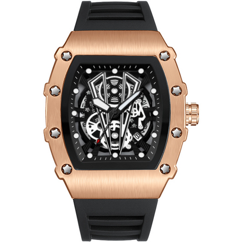 Carlophis K-2018B Force Men's Tonneau Watch - Artistic & Sport Design