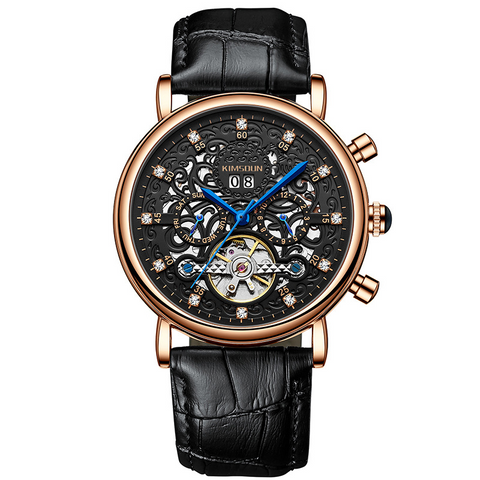 Carlophis K-2023A Maestro Automatic Watch - Unisex & 3D Engraved Dial