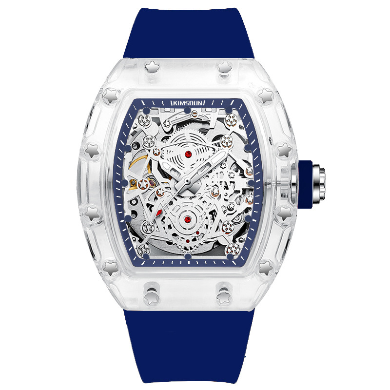 Carlophis K-2015A Automatic Men's Tonneau Watch - Luminous & Dual Display