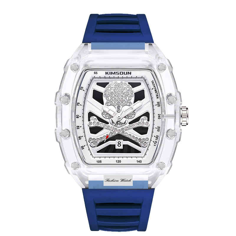 Carlophis K-2106B Lucid Transparent Watch - Unisex & Colorful Jelly Style