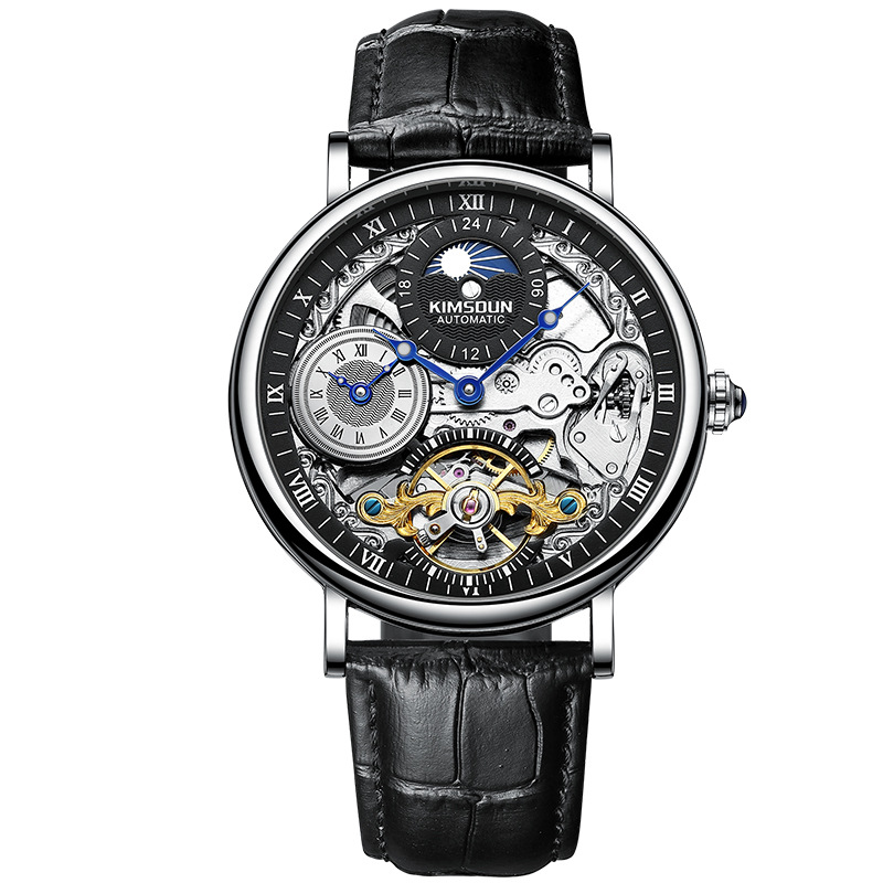 Carlophis K-2028A Meridian Automatic Dual-Time GMT Watch - Unisex