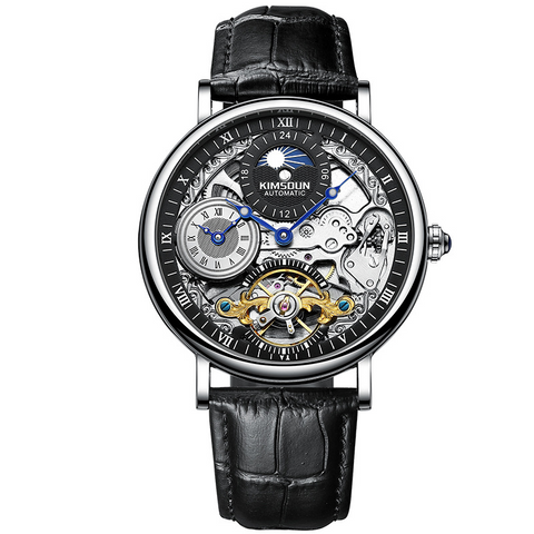 Carlophis K-2028A Meridian Automatic Dual-Time GMT Watch - Unisex