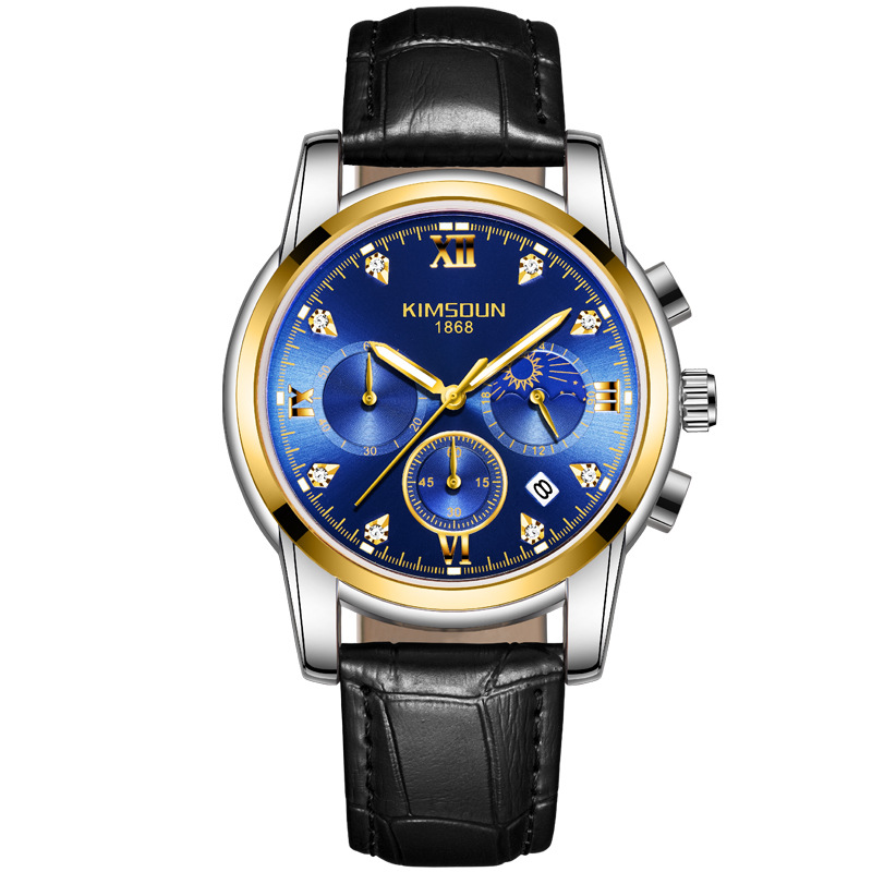 Carlophis K-1801B Caliber Ultra-Thin Chronograph Watch - Unisex